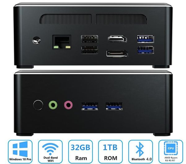 t-bao mini pc amd ryzen r5 3550h r7 2700u vega graphic 2*ddr4 gaming pc computer windows 10 4k htpc hdmi2.0 dp ac wifi
t-bao mini pc amd ryzen r5 3550h r7 2700u vega graphic 2*ddr4 gaming pc computer windows 10 4k htpc hdmi2.0 dp ac wifi