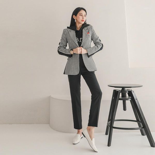 new arrival personality work style women pant suits patchwork blazer and black pants temperamental elegant formal pant suits1, White
new arrival personality work style women pant suits patchwork blazer and black pants temperamental elegant formal pant suits1, White