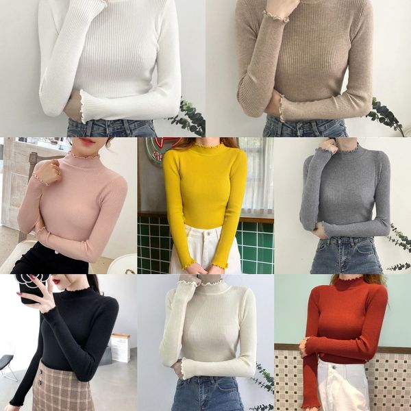 new korean half high collar t-shirt and wooden ear ee t-shirt in autumn and winter 2020 hq2wa, White;black
new korean half high collar t-shirt and wooden ear ee t-shirt in autumn and winter 2020 hq2wa, White;black