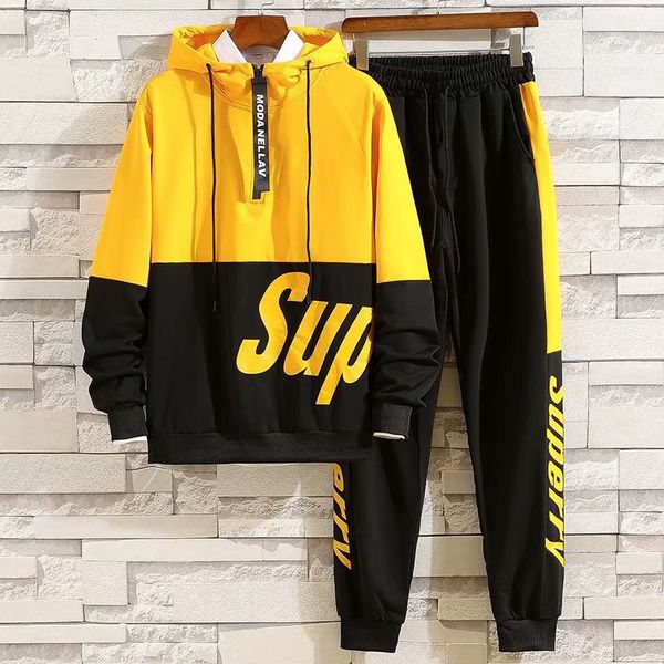 designer student tracksuit men luxury sweat suits autumn brand mens jogger suits jacket + pants sets sporting suit hip hop sets high quality, Gray
designer student tracksuit men luxury sweat suits autumn brand mens jogger suits jacket + pants sets sporting suit hip hop sets high quality, Gray
