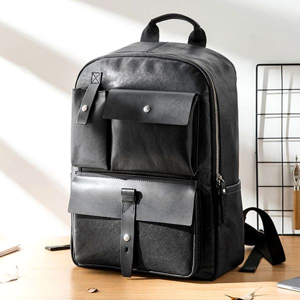 hbp aetoo leather men's shoulder bags, fashion trend head leather computer backpack, men's casual large-capacity backpack
hbp aetoo leather men's shoulder bags, fashion trend head leather computer backpack, men's casual large-capacity backpack