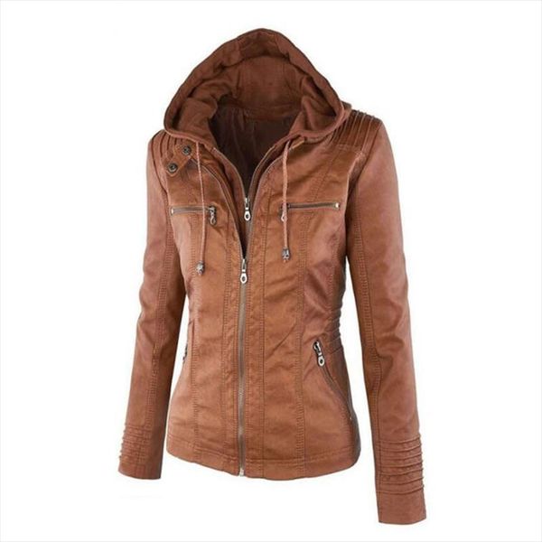 autumn and winter womens leather jacket with zipper motorcycle leather jacket short paragraph pu large size coat 3xl, Black
autumn and winter womens leather jacket with zipper motorcycle leather jacket short paragraph pu large size coat 3xl, Black