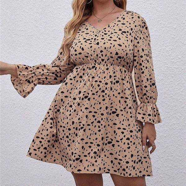 women's plus size a line dress leopard v neck print long sleeve spring summer casual short mini dress daily vacation dress v576#, Black
women's plus size a line dress leopard v neck print long sleeve spring summer casual short mini dress daily vacation dress v576#, Black