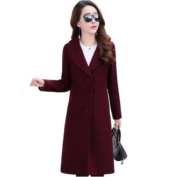 boutique windbreaker woolen coats ladies wild fashion winter korean plus size medium long nizi wool coat women's tide, Black
boutique windbreaker woolen coats ladies wild fashion winter korean plus size medium long nizi wool coat women's tide, Black