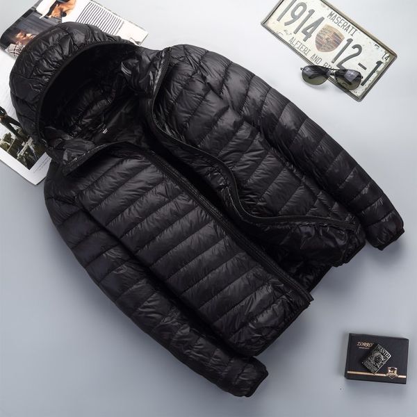 autumn and winter korean lightweight men's hooded white du down casual collar warm jaet, Black
autumn and winter korean lightweight men's hooded white du down casual collar warm jaet, Black
