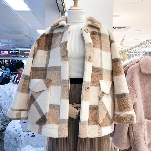 autumn jackets for female fur fashion loose blends 2019 coat coats faux jacket winter women womens wool thick warm hruho, Black
autumn jackets for female fur fashion loose blends 2019 coat coats faux jacket winter women womens wool thick warm hruho, Black