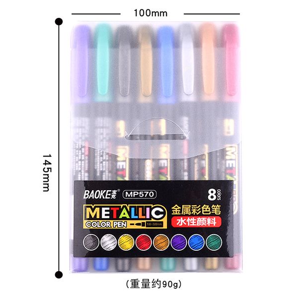 8pcs metallic highlighter markers set diy art craft album pen black card painting drawing marking pen arts and crafts supplies
8pcs metallic highlighter markers set diy art craft album pen black card painting drawing marking pen arts and crafts supplies