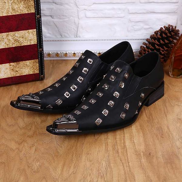 mocassin homme mens pointed steel toe dress shoes genuine leather italian shoes men rivets loafers wedding office shoe for man, Black
mocassin homme mens pointed steel toe dress shoes genuine leather italian shoes men rivets loafers wedding office shoe for man, Black