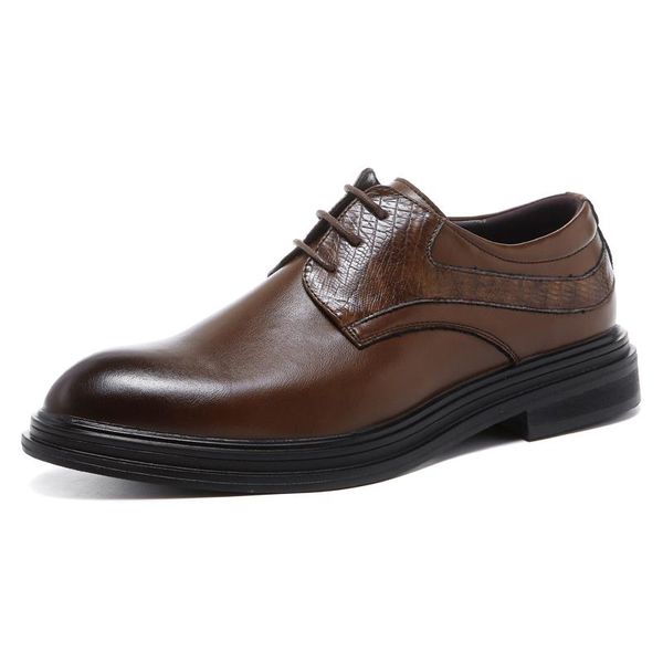 men's lace-ups dress oxfords shoes casual cushioned comfort derby shoe leather lined men shoes for busniness size 6, Black
men's lace-ups dress oxfords shoes casual cushioned comfort derby shoe leather lined men shoes for busniness size 6, Black