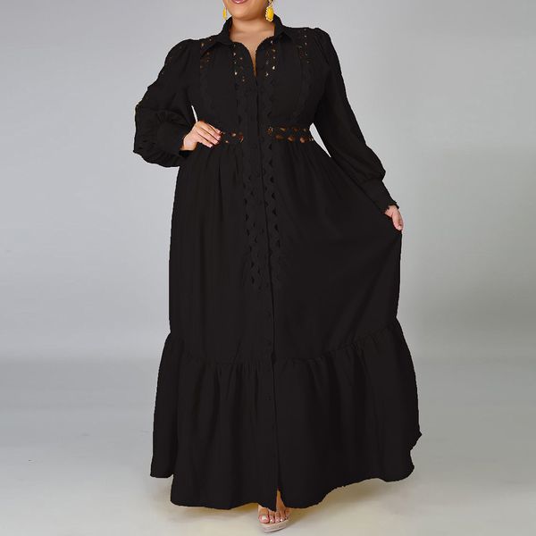 2021 western style dress autumn fashion hollow temperament out single-breasted draw back lapel lantern sleeve yp82, Black;gray
2021 western style dress autumn fashion hollow temperament out single-breasted draw back lapel lantern sleeve yp82, Black;gray