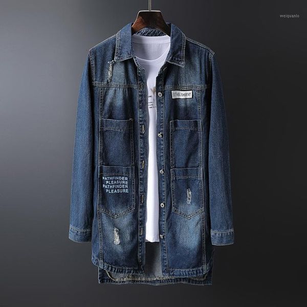 outerwear mens hole pathfinder pleasure print detail ripped denim jacket new spring single breasted men collar casual jacket1, Black;brown
outerwear mens hole pathfinder pleasure print detail ripped denim jacket new spring single breasted men collar casual jacket1, Black;brown