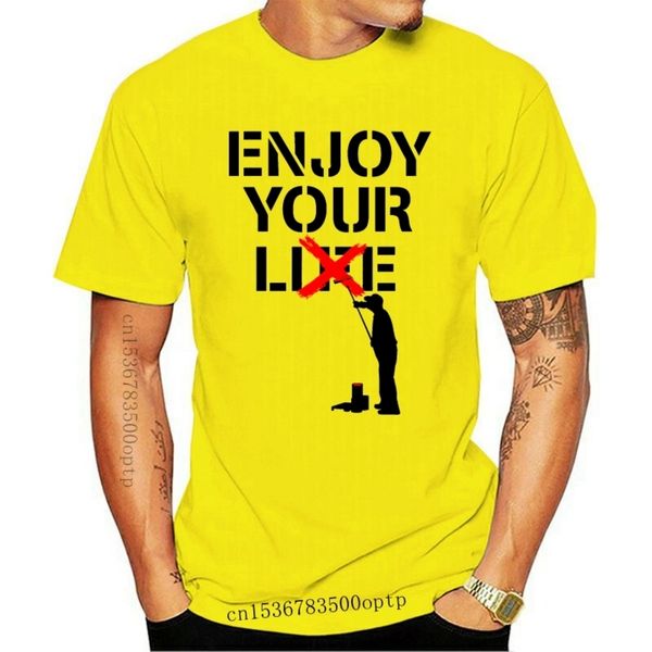 "enjoy your lie life" t-shirt, london street art mural, painter banks, gift, new, White;black
"enjoy your lie life" t-shirt, london street art mural, painter banks, gift, new, White;black