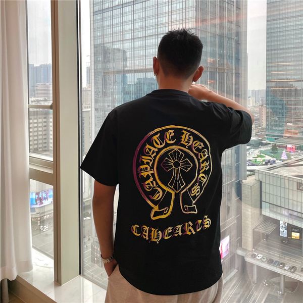 21 весна осень новый модный бренд кросин волшебное цвет подкова печать случайные круглая шере короткая футболка для мужчин и женщин, Black
21 весна осень новый модный бренд кросин волшебное цвет подкова печать случайные круглая шере короткая футболка для мужчин и женщин, Black