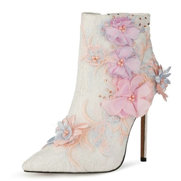 2020 and white wedding women's shoes high heels big embroidered pink stiletto boots yqme, Black
2020 and white wedding women's shoes high heels big embroidered pink stiletto boots yqme, Black