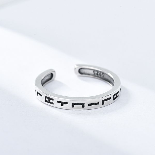 s925 sterling silver personalized versatile creative ancient chinese opening ring simple make old ring female japanese and korean style
s925 sterling silver personalized versatile creative ancient chinese opening ring simple make old ring female japanese and korean style