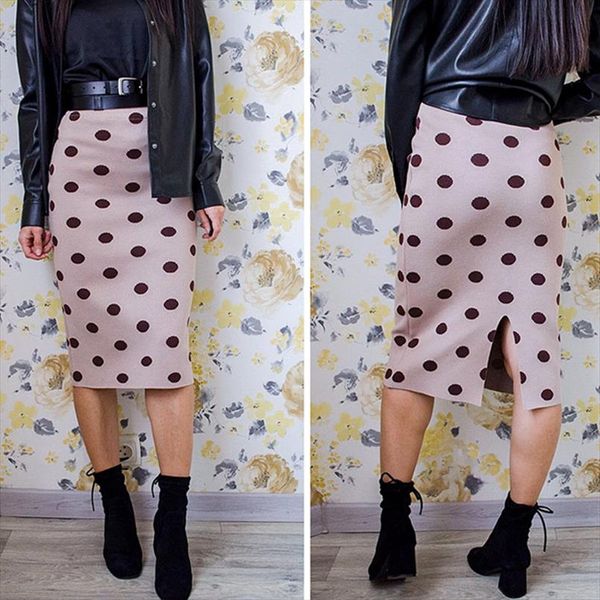 ladies elastic women skirts autumn winter warm soft knitted straight skirt women bodycon long polka dot pencil skirt female, Black
ladies elastic women skirts autumn winter warm soft knitted straight skirt women bodycon long polka dot pencil skirt female, Black