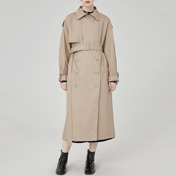 seebeautiful new fashion 2020 autumn winter long sleeve lapel double breasted belt overcoat loose coat windbreaker women q3341, Tan;black
seebeautiful new fashion 2020 autumn winter long sleeve lapel double breasted belt overcoat loose coat windbreaker women q3341, Tan;black