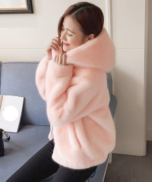 imitation fur winter grass mink faux coat ladies artificial hooded soft plus size 2021 women's overcoat, Black
imitation fur winter grass mink faux coat ladies artificial hooded soft plus size 2021 women's overcoat, Black