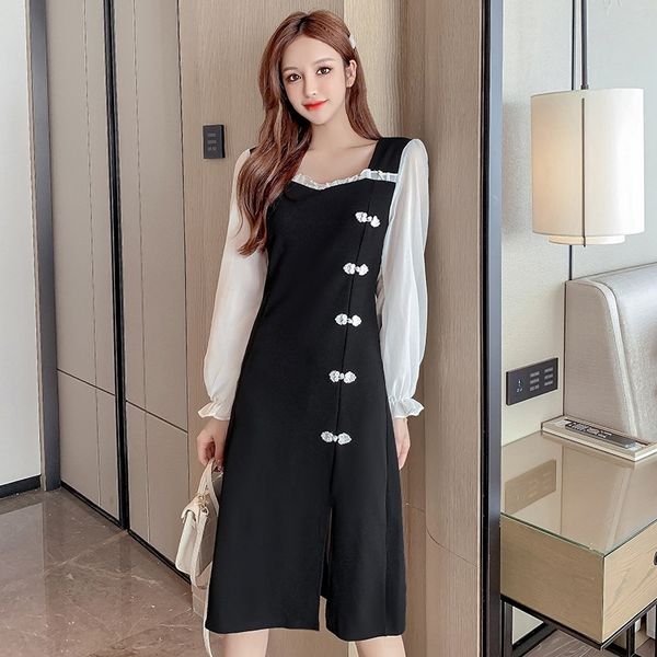 i6ejf large size dressdress cheongsam dressfat mm dress autumn new western style waist-tight bubble sleeve slim improved women skirt for che, Black;gray
i6ejf large size dressdress cheongsam dressfat mm dress autumn new western style waist-tight bubble sleeve slim improved women skirt for che, Black;gray