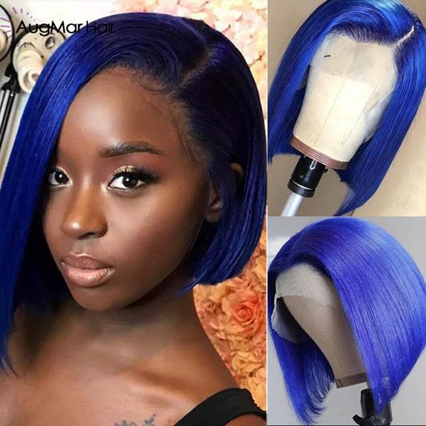 13x4 lace front human hair wig blue color bob wig 130% glueless pre plucked with baby hair remy straight lace front wig, Black;brown
13x4 lace front human hair wig blue color bob wig 130% glueless pre plucked with baby hair remy straight lace front wig, Black;brown