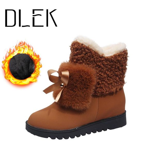 plush boots women yellow round toe warm winter plush lining ribbon beautiful bowknot new style short snow ankle boots, Black
plush boots women yellow round toe warm winter plush lining ribbon beautiful bowknot new style short snow ankle boots, Black