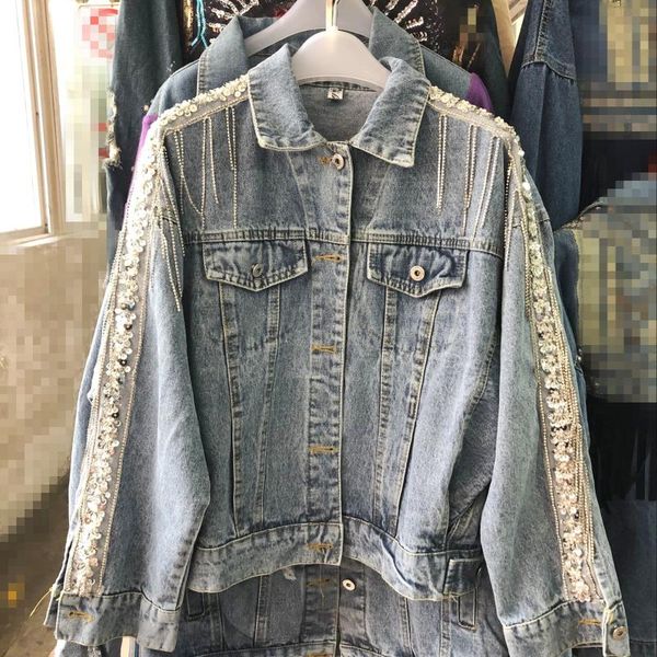 european station heavy industry drill water cowboy coat women's loose spring autumn jeans jackets girls student casual coats, Black;brown
european station heavy industry drill water cowboy coat women's loose spring autumn jeans jackets girls student casual coats, Black;brown