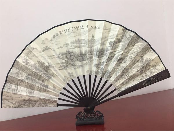 party favor chinese hand fan bamboo engraving printing 10-inch large eventail a main wedding favors gift folding delivery
party favor chinese hand fan bamboo engraving printing 10-inch large eventail a main wedding favors gift folding delivery