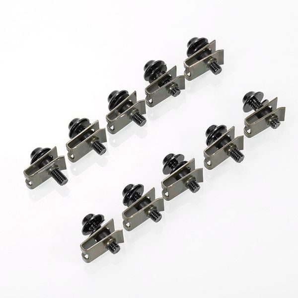 10pcs 5mm aluminium motorcycle m5 fairing bolts set fastener clips screw nuts kit car