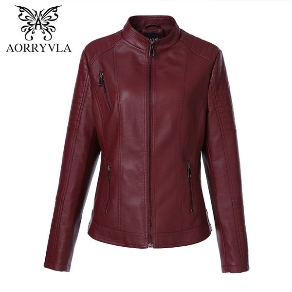 plus size leather jackets for women spring black faux leather jacket zipper mandarin collar slim leather coat 201223
plus size leather jackets for women spring black faux leather jacket zipper mandarin collar slim leather coat 201223