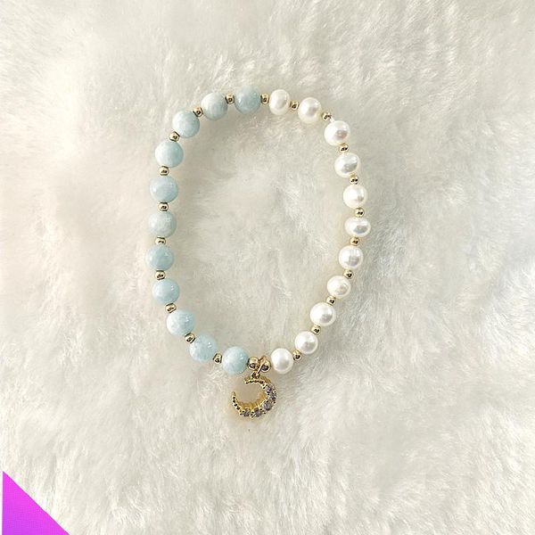 stone beads bracelet faith natural energy cat eye sea blue stone and pearl combination bracelet elastic pulse fashion bead gift, Black
stone beads bracelet faith natural energy cat eye sea blue stone and pearl combination bracelet elastic pulse fashion bead gift, Black