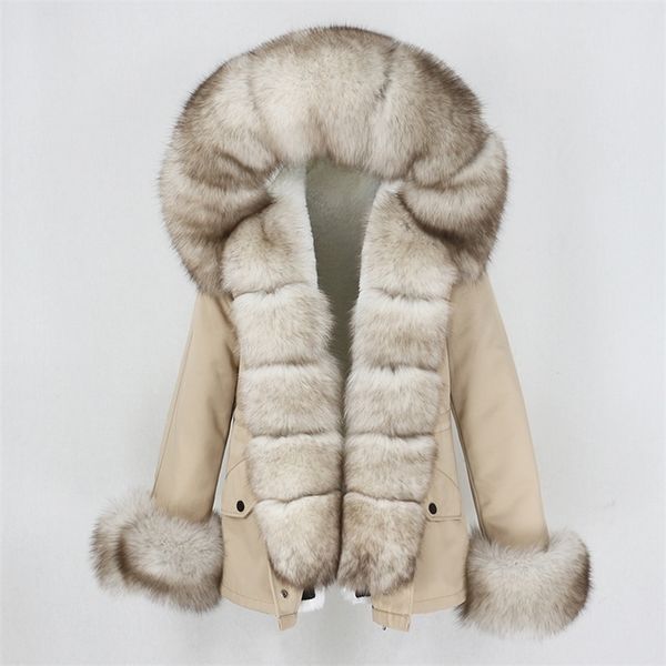 oftbuy new waterproof short parka winter jacket women real fur coat natural fox fur collar hood warm streetwear detachable 201212, Black 
oftbuy new waterproof short parka winter jacket women real fur coat natural fox fur collar hood warm streetwear detachable 201212, Black
