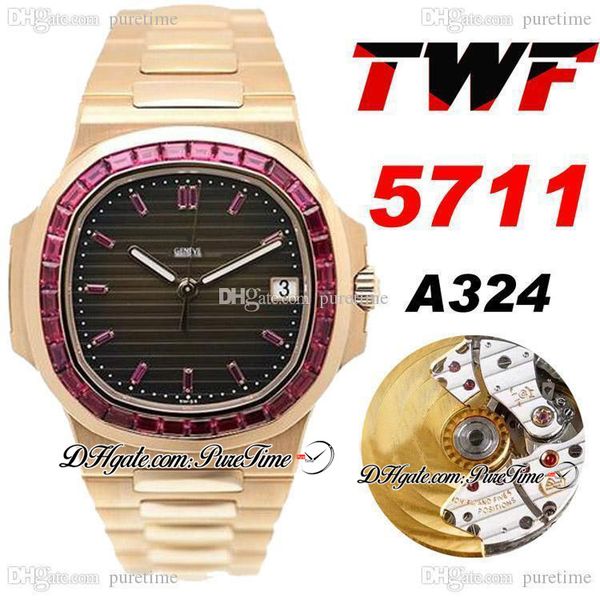 twf jumbo platinum ruby bezel rose gold 5711 black texture dial a324 automatic mens watch hip hop edition ptpp 2021 puretime e166e5, Slivery;brown
twf jumbo platinum ruby bezel rose gold 5711 black texture dial a324 automatic mens watch hip hop edition ptpp 2021 puretime e166e5, Slivery;brown