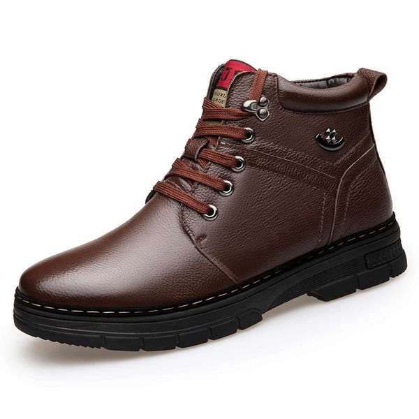 boots 2021 winter shoes men's geniune leather wool inside warm snow man ankle non-slip plush, Black
boots 2021 winter shoes men's geniune leather wool inside warm snow man ankle non-slip plush, Black