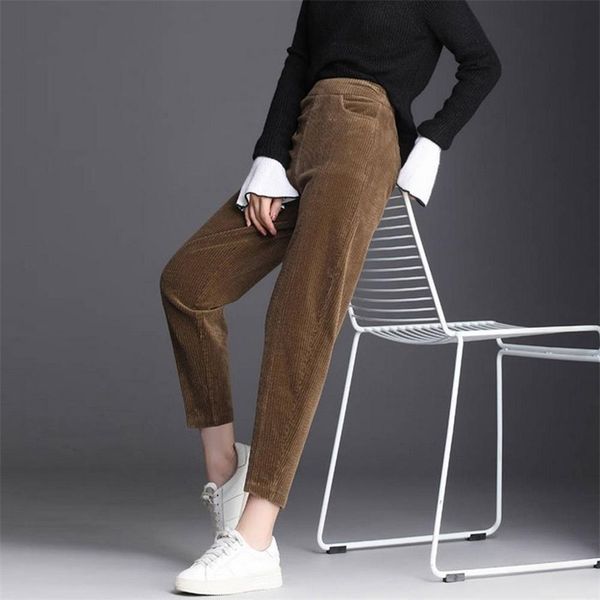 pants women fashion lady elastic waist casual harem pants sports corduroy trousers thin 201111, Black;white
pants women fashion lady elastic waist casual harem pants sports corduroy trousers thin 201111, Black;white