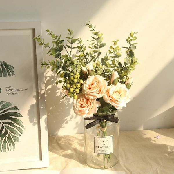 artificial flower bouquet silk rose green berry eucalyptus bridal bouquet wedding home part decoration1
artificial flower bouquet silk rose green berry eucalyptus bridal bouquet wedding home part decoration1