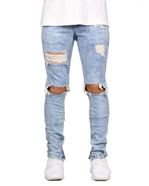 men with holes skinny jeans europe and america high street jeans foot mouth zipper new style1, Blue
men with holes skinny jeans europe and america high street jeans foot mouth zipper new style1, Blue