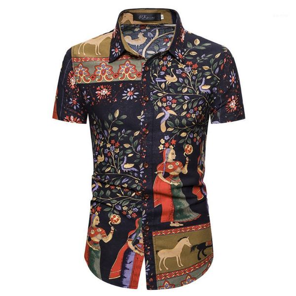 men shirt men short sleeve shirt beach fashion print button streetwear shirts hawaiiaanse beach shirts #c1, White;black
men shirt men short sleeve shirt beach fashion print button streetwear shirts hawaiiaanse beach shirts #c1, White;black