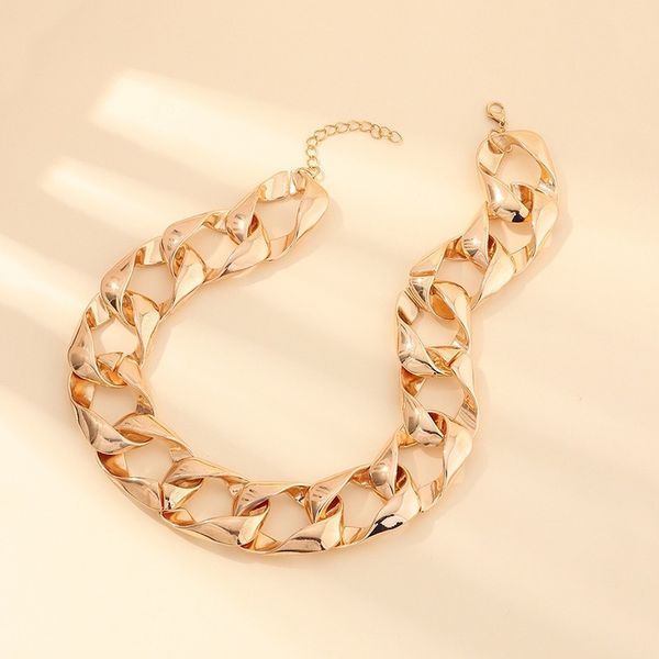 2020 european and american style ornament punk style thick chain necklace exaggerated flat chain necklaces wholesale, Golden;silver
2020 european and american style ornament punk style thick chain necklace exaggerated flat chain necklaces wholesale, Golden;silver