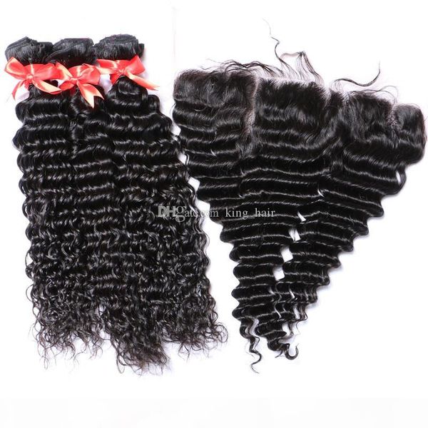 deep wave ear to ear full lace frontals with hair bundles 4pcs lot malaysian human hair with lace frontals 13x4, Black
deep wave ear to ear full lace frontals with hair bundles 4pcs lot malaysian human hair with lace frontals 13x4, Black
