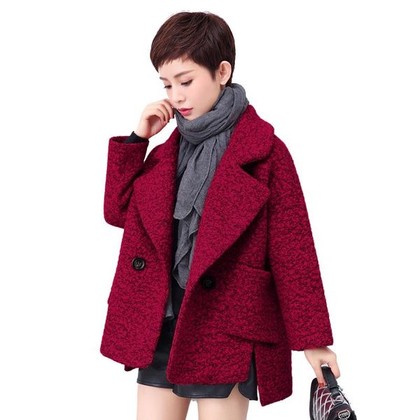 women's wool & blends autumn winter short loose woolen coat female cape coats black tweed women thicken ladies korean fashion clothing
women's wool & blends autumn winter short loose woolen coat female cape coats black tweed women thicken ladies korean fashion clothing