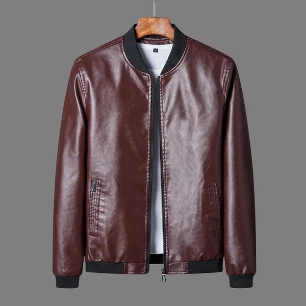 plus size 2021 new casual pu leather jacket men loose coat men korean slim baseball uniform motorcycle clothing leather jacket, Black
plus size 2021 new casual pu leather jacket men loose coat men korean slim baseball uniform motorcycle clothing leather jacket, Black