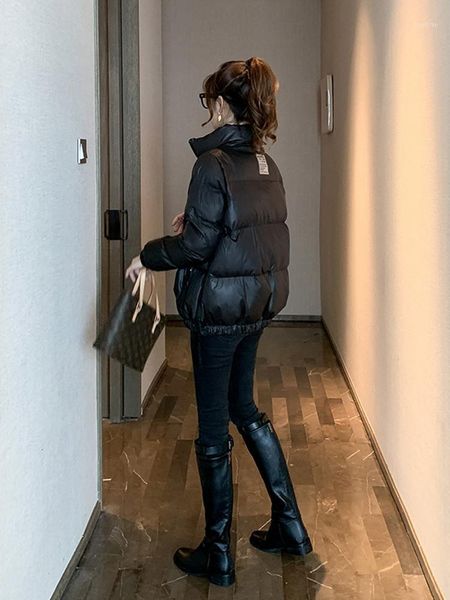 glossy coat jacket women autumn and winter new korean style loose-aged short black down bread cotton coat1
glossy coat jacket women autumn and winter new korean style loose-aged short black down bread cotton coat1