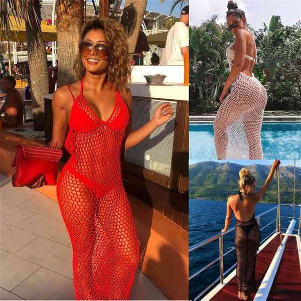 bikini cover-ups women mesh see through sleeveless halter beach dress summer solid fishnet swimwear cover ups, White;black
bikini cover-ups women mesh see through sleeveless halter beach dress summer solid fishnet swimwear cover ups, White;black