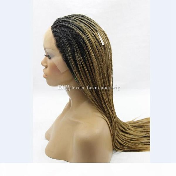 long blonde wig braided synthetic ombre blonde lace front wigs heat resistant two tone braided lace front wigs 1b 27 for women, Black
long blonde wig braided synthetic ombre blonde lace front wigs heat resistant two tone braided lace front wigs 1b 27 for women, Black