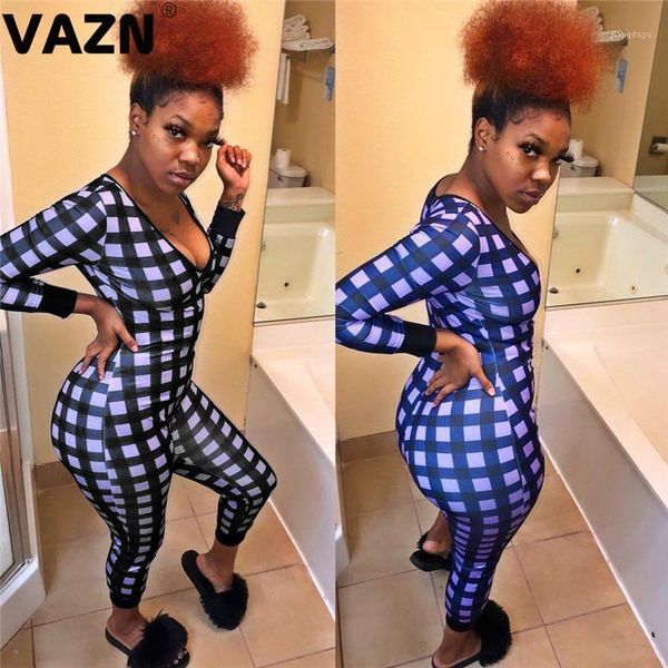 vazn v-neck plaid pencil punk style new 2020 fashion high street jumpsuits casual bodycon long pants slim long jumpsuit1, Black;white
vazn v-neck plaid pencil punk style new 2020 fashion high street jumpsuits casual bodycon long pants slim long jumpsuit1, Black;white