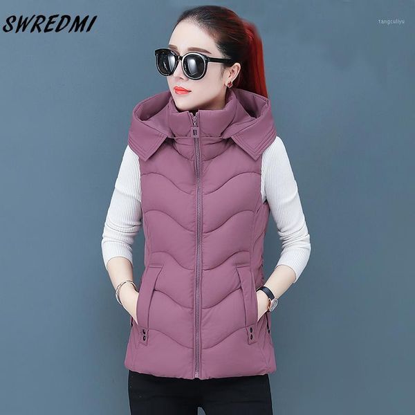 swredmi winter women's vest hooded jacket coat sleeveless autumn winter vest for famle mujer zipper green snow wear m-3xl1, Black;white
swredmi winter women's vest hooded jacket coat sleeveless autumn winter vest for famle mujer zipper green snow wear m-3xl1, Black;white
