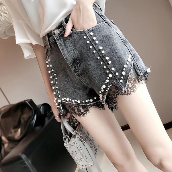 2021 summer streetwear women's fashions shorts lace shreds beads short jeans plus size harajuku p944 y2tv, White;black
2021 summer streetwear women's fashions shorts lace shreds beads short jeans plus size harajuku p944 y2tv, White;black