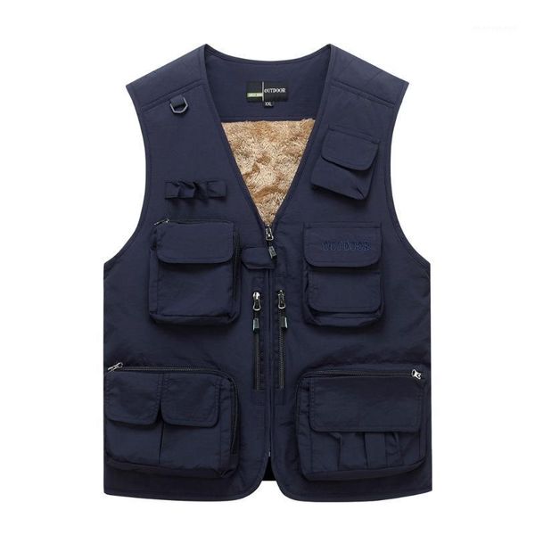 men's vests men's large size clothing winter fleece vest multi-pockets sleeveless jackets thick warm coat fashion male pography wa, Black;white
men's vests men's large size clothing winter fleece vest multi-pockets sleeveless jackets thick warm coat fashion male pography wa, Black;white