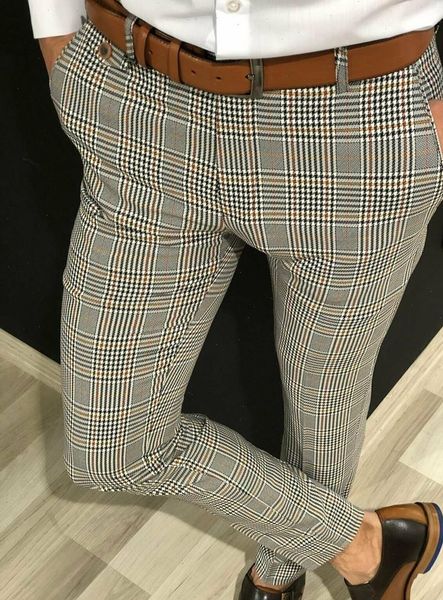 business plaid suit pants men smart casual formal slim fit spring autumn male classic office ankle length pencil trousers, Black
business plaid suit pants men smart casual formal slim fit spring autumn male classic office ankle length pencil trousers, Black