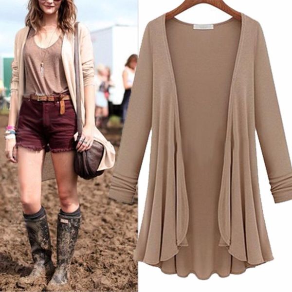2020 new fashion women fashion cotton thin blouse long sleeve summer cardigan sweater coat big size flounce plus size, White
2020 new fashion women fashion cotton thin blouse long sleeve summer cardigan sweater coat big size flounce plus size, White